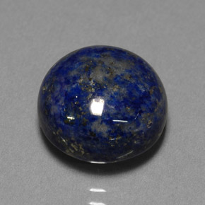 Lapislázuli azul natural de 8,29 ct, corte redondo, opaco