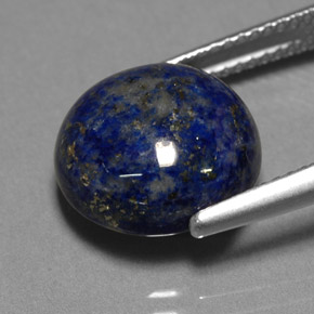 Lapislázuli azul natural de 8,29 ct, corte redondo, opaco