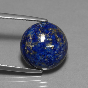 Lapislázuli Azul real natural de 13.88 ct, Corte Redondo, Opaco