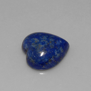 Lapislázuli azul natural de 5,89 ct, forma de corazón, opaco