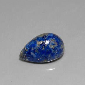 Lapislázuli azul natural de 6,93 ct, en forma de pera, opaco