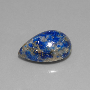 Lapislázuli Azul real natural de 5.64 ct, En forma de pera, Opaco