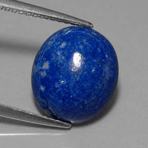 Lapislázuli azul natural de 4,72 ct, corte óvalo, opaco