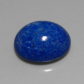 Lapislázuli azul natural de 4,72 ct, corte óvalo, opaco