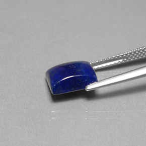 Lapislázuli azul natural de 2,95 ct, baguette, opaco