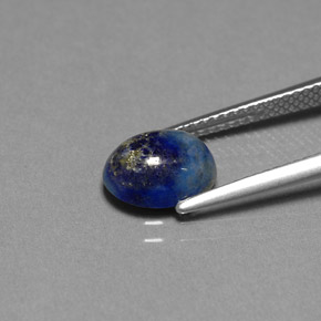 Lapislázuli azul natural de 2,16 ct, corte óvalo, opaco