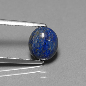 Lapislázuli azul natural de 2,30 ct, corte óvalo, opaco
