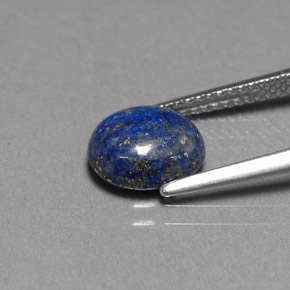 Lapislázuli azul natural de 2,30 ct, corte óvalo, opaco