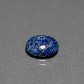 Lapislázuli azul natural de 2,36 ct, corte óvalo, opaco