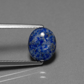 Lapislázuli azul natural de 2,36 ct, corte óvalo, opaco