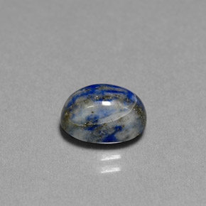 Lapislázuli azul natural de 2,55 ct, corte óvalo, opaco