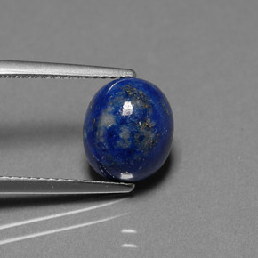 Lapislázuli Azul real natural de 3.37 ct, Corte Óvalo, Opaco