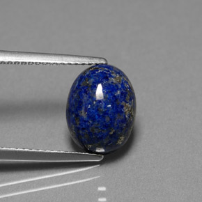 Lapislázuli Azul real natural de 3.53 ct, Corte Óvalo, Opaco
