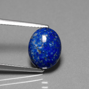 Lapislázuli Azul real natural de 3.51 ct, Corte Óvalo, Opaco