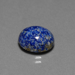 Lapislázuli azul natural de 4,06 ct, corte óvalo, opaco