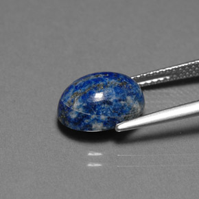 Lapislázuli Azul real natural de 4.25 ct, Corte Óvalo, Opaco