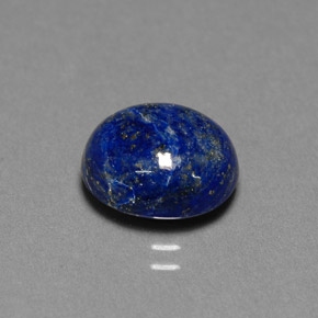 Lapislázuli azul natural de 4,58 ct, corte óvalo, opaco