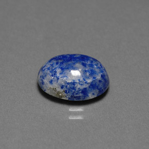 Lapislázuli azul natural de 4,59 ct, corte óvalo, opaco