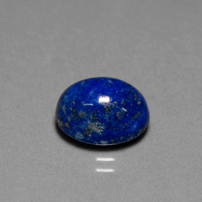 Lapislázuli azul natural de 5,41 ct, corte óvalo, opaco