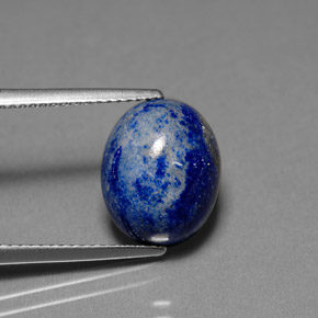 Lapislázuli Azul real natural de 6.14 ct, Corte Óvalo, Opaco