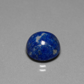 Lapislázuli azul natural de 6,65 ct, corte redondo, opaco