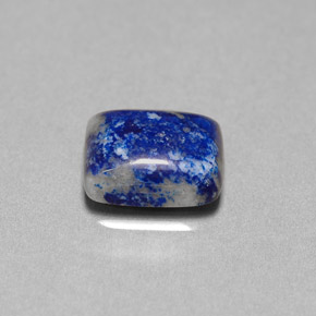 Lapislázuli azul natural de 2,92 ct, baguette, opaco