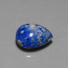 Lapislázuli Azul real natural de 4.27 ct, En forma de pera, Opaco