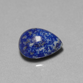 Lapislázuli azul natural de 4,62 ct, en forma de pera, opaco