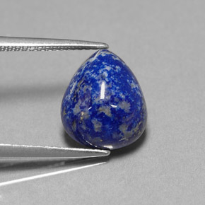 Lapislázuli azul natural de 4,62 ct, en forma de pera, opaco