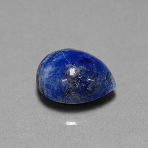Lapislázuli azul natural de 4,92 ct, en forma de pera, opaco