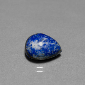 Lapislázuli azul natural de 5,40 ct, en forma de pera, opaco