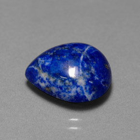Lapislázuli Azul real natural de 7.38 ct, En forma de pera, Opaco