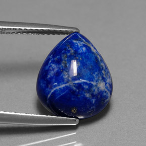 Lapislázuli Azul real natural de 7.38 ct, En forma de pera, Opaco