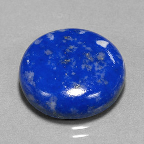 Lapislázuli azul natural de 13,36 ct, corte redondo, opaco