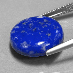 Lapislázuli azul natural de 13,36 ct, corte redondo, opaco
