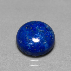 Lapislázuli azul natural de 4,10 ct, corte redondo, opaco