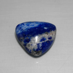 Lapislázuli azul natural de 9,54 ct, trillón, opaco