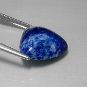 Lapislázuli azul natural de 9,54 ct, trillón, opaco