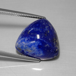 Lapislázuli azul natural de 14,12 ct, trillón, opaco