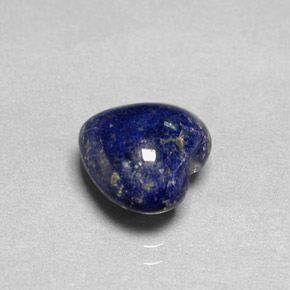 Lapislázuli Azul real natural de 3.51 ct, Forma de corazón, Opaco