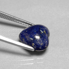 Lapislázuli Azul real natural de 3.51 ct, Forma de corazón, Opaco