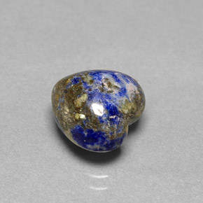 Lapislázuli Azul real natural de 4.20 ct, Forma de corazón, Opaco