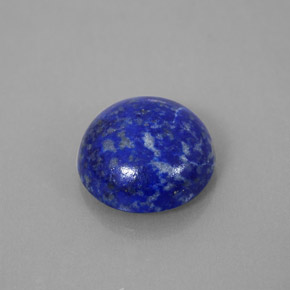 Lapislázuli Azul real natural de 5.10 ct, Corte Redondo, Opaco