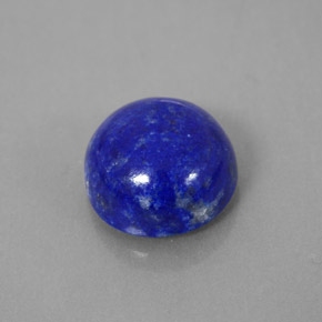 Lapislázuli azul natural de 4,33 ct, corte redondo, opaco