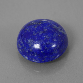 Lapislázuli azul natural de 6,14 ct, corte redondo, opaco