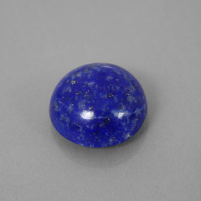 Lapislázuli azul real natural de 4,18 ct, corte redondo, opaco