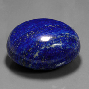 Lapislázuli azul natural de 570,00 ct, corte óvalo, opaco