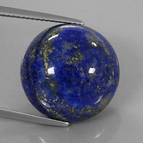 Lapislázuli Azul real natural de 24.12 ct, Corte Redondo, Opaco