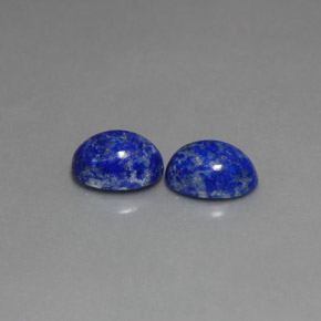 Gemas de lapislázuli azul natural de  ct, corte óvalo, opaco