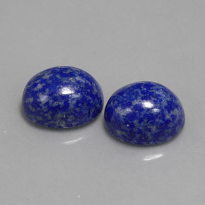 Gemas de lapislázuli azul natural de  ct, corte óvalo, opaco